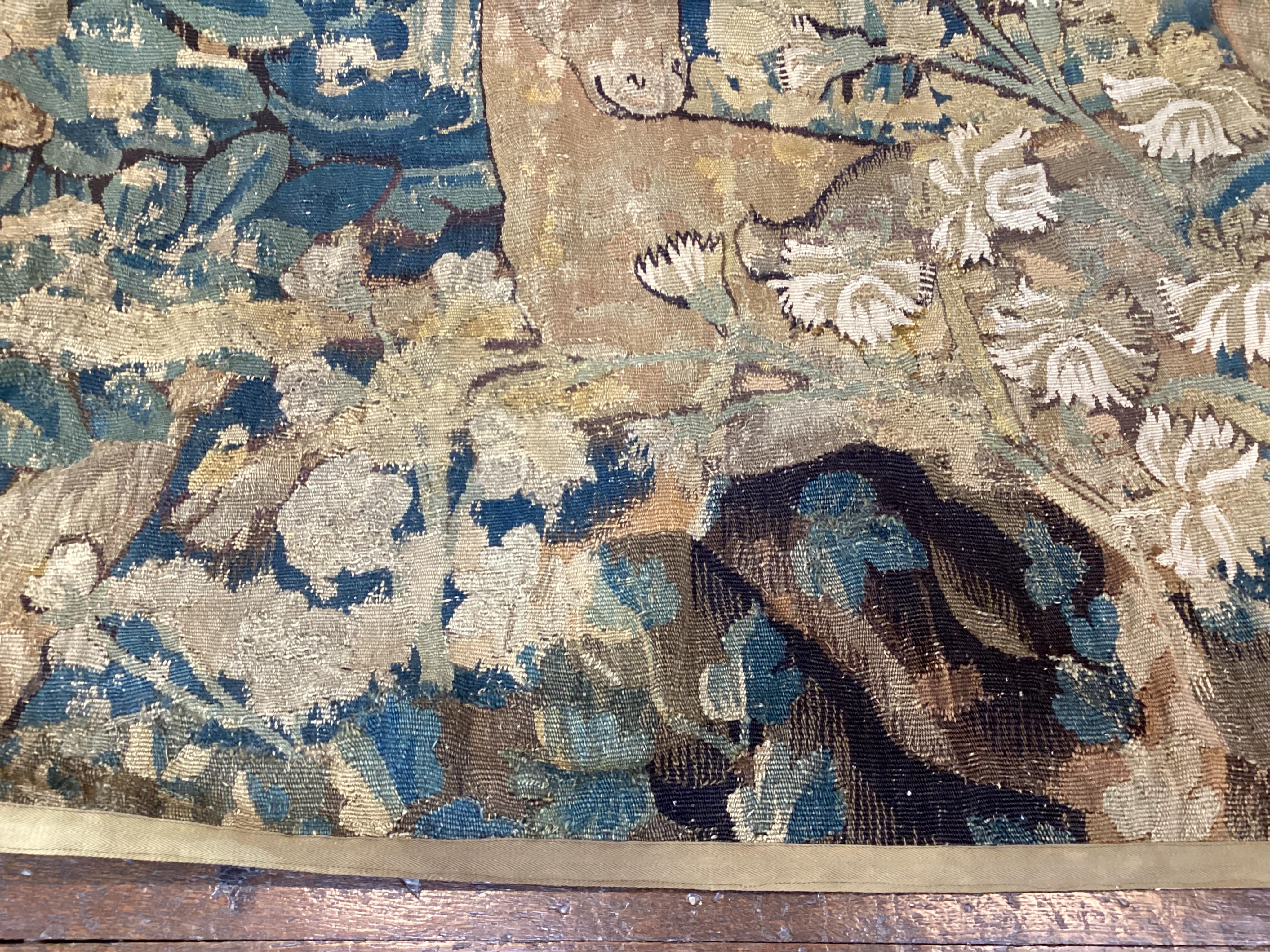 A 17th century Flemish verdure tapestry